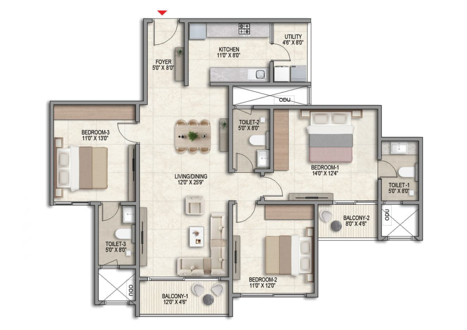 3 BHK
